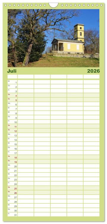 Produktbild: Familienplaner 2026 - Dessau mit 5 Spalten (Wandkalender, 21 x 45 cm) CALVENDO