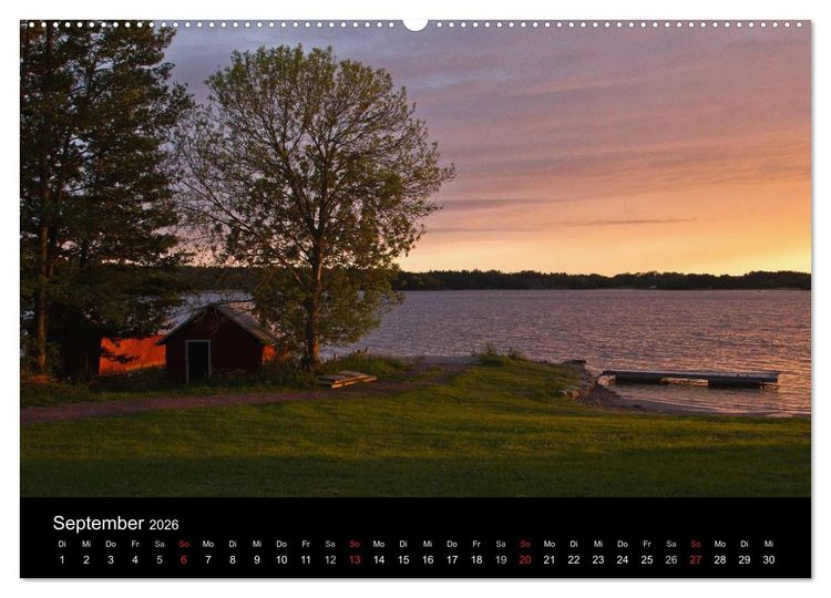 Produktbild: Finnland - Land der tausend Seen (hochwertiger Premium Wandkalender 2026 DIN A2 quer), Kunstdruck in Hochglanz