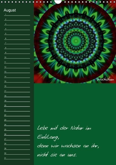 Produktbild: Mandala - Spiegel der Seele / immerw&auml;hrender Geburtstagskalender (Wandkalender immerw&auml;hrend DIN A3 hoch)