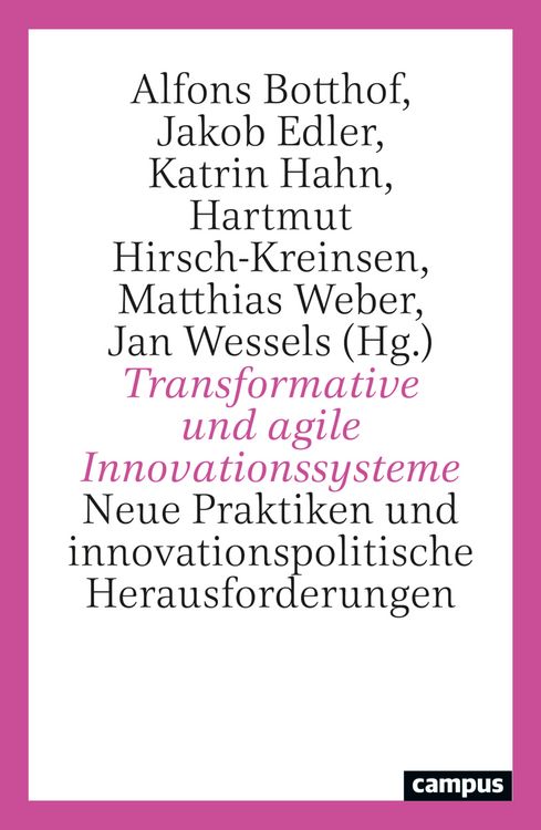 Produktbild: Transformative und agile Innovationssysteme