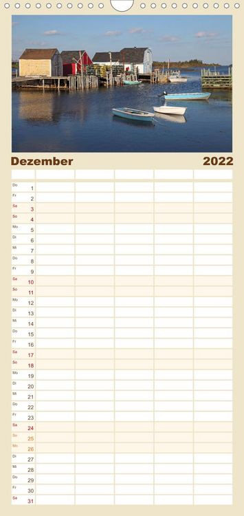 Produktbild: Familienplaner Kanadas Osten (Wandkalender 2022 , 21 cm x 45 cm, hoch)