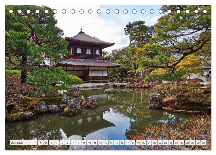 Produktbild: Kyoto Impressionen (Tischkalender 2026 DIN A5 quer), CALVENDO Monatskalender