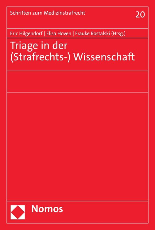 Produktbild: Triage in der (Strafrechts-) Wissenschaft