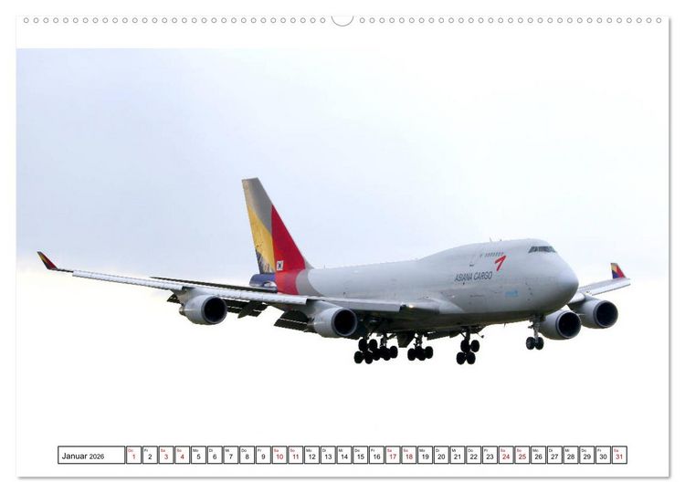 Produktbild: Boeing 747 - die K&ouml;nigin der L&uuml;fte (Wandkalender 2026 DIN A2 quer), CALVENDO Monatskalender