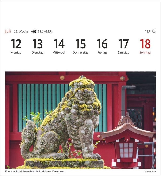 Produktbild: Japan Sehnsuchtskalender 2027 - Wochenkalender mit 53 Postkarten