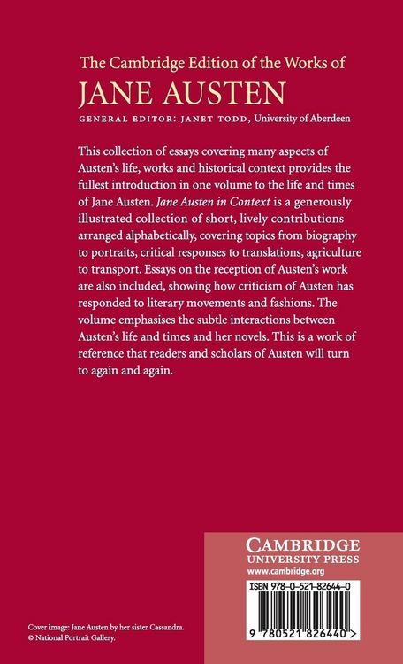 Produktbild: Jane Austen in Context