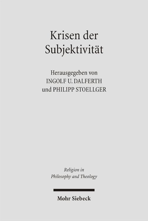 Produktbild: Krisen der Subjektivit&auml;t