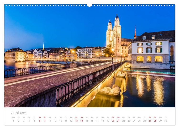Produktbild: TRAUMZIELE DER SCHWEIZ Impressionen (hochwertiger Premium Wandkalender 2026 DIN A2 quer), Kunstdruck in Hochglanz