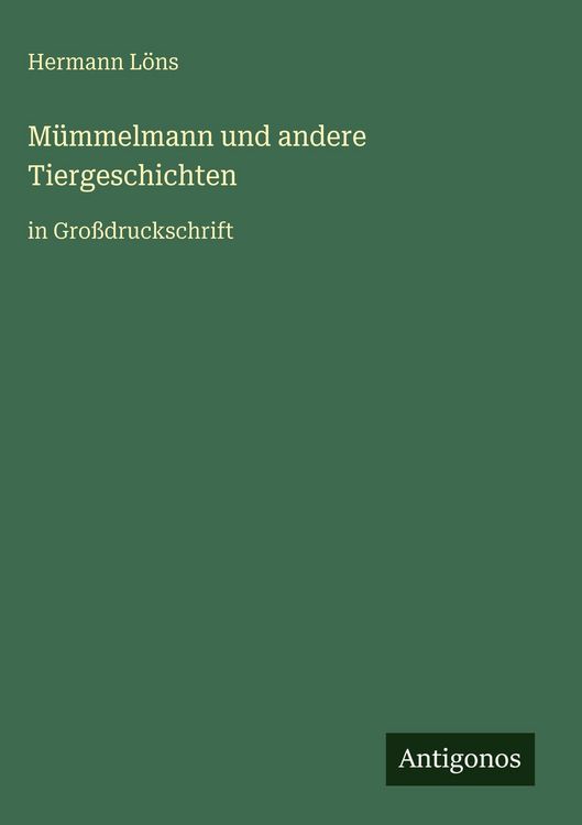Produktbild: M&uuml;mmelmann und andere Tiergeschichten