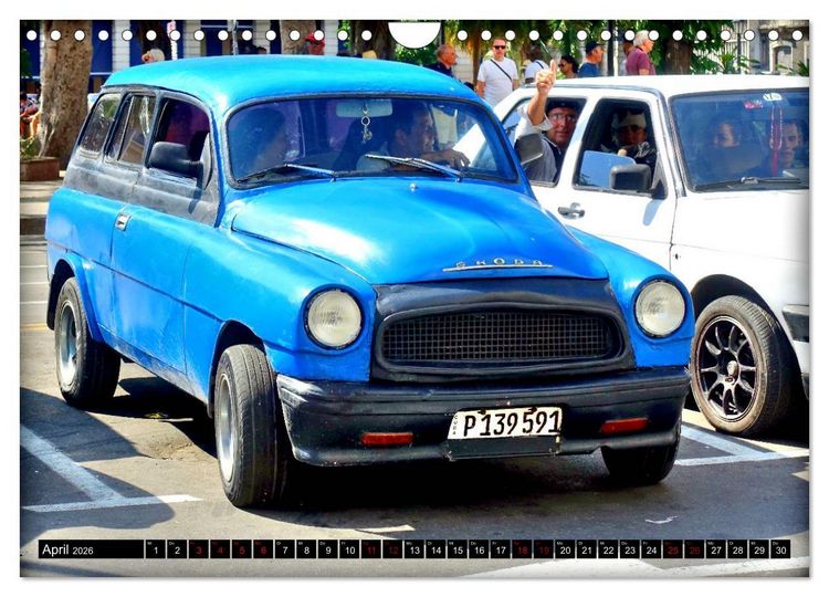 Produktbild: SKODA HITS - Oldtimer der CSSR in Kuba (Wandkalender 2026 DIN A4 quer), CALVENDO Monatskalender