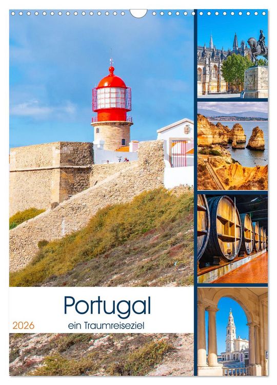 Produktbild: Portugal - ein Traumreiseziel (Wandkalender 2026 DIN A3 hoch), CALVENDO Monatskalender