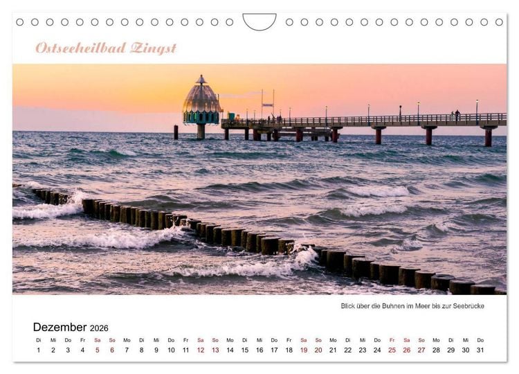Produktbild: Panorama-Blick Fischland-Darss-Zingst (Wandkalender 2026 DIN A4 quer), CALVENDO Monatskalender