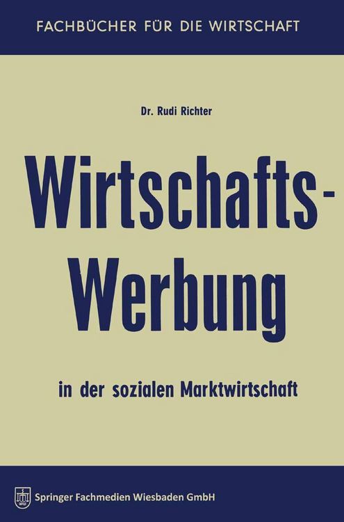Produktbild: Wirtschaftswerbung in der sozialen Marktwirtschaft