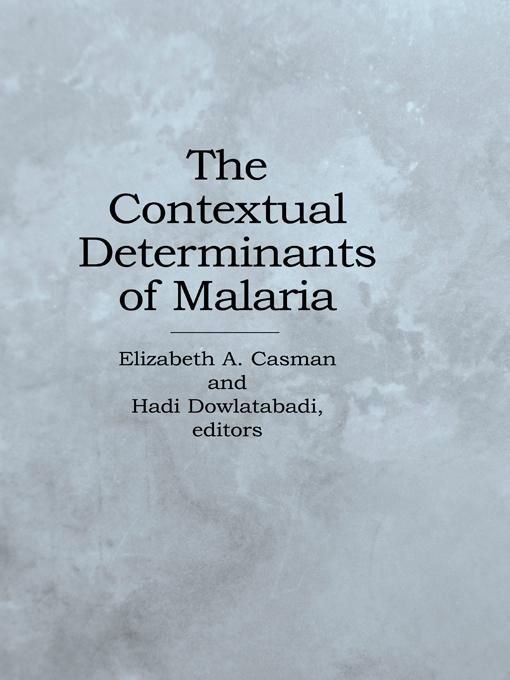 Produktbild: The Contextual Determinants of Malaria