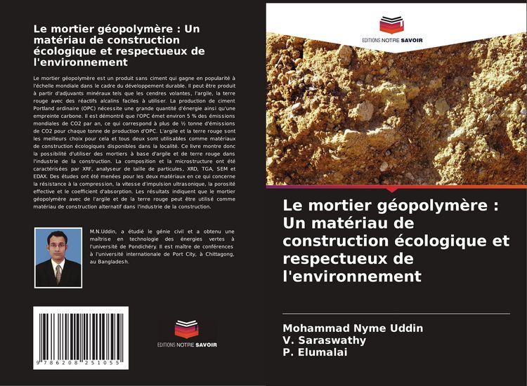 Produktbild: Le mortier g&eacute;opolym&egrave;re : Un mat&eacute;riau de construction &eacute;cologique et respectueux de l'environnement