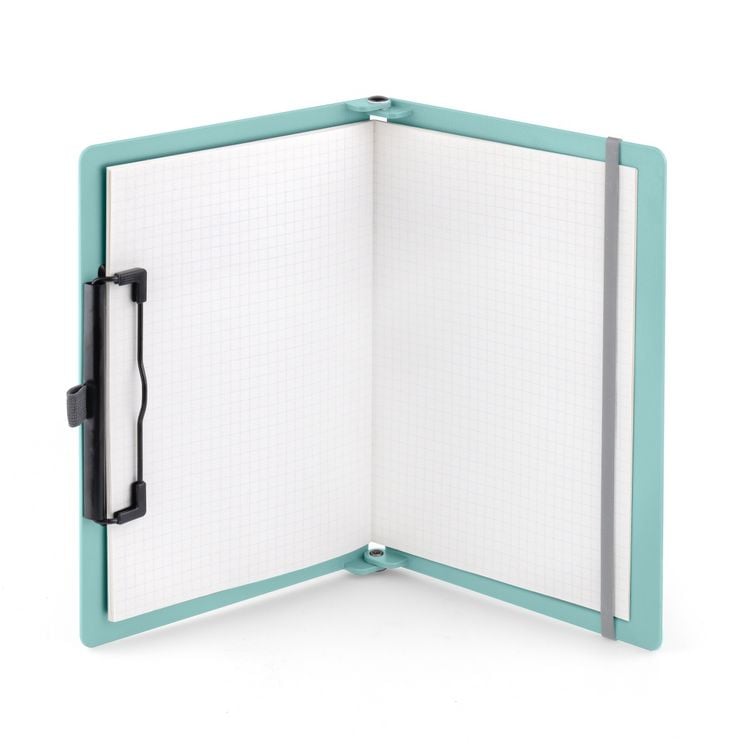 Produktbild: SAX Klemmbrett Design faltbar A5 auf A4, aqua