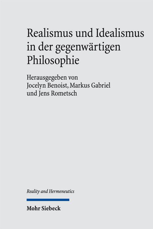 Produktbild: Realismus und Idealismus in der gegenw&auml;rtigen Philosophie