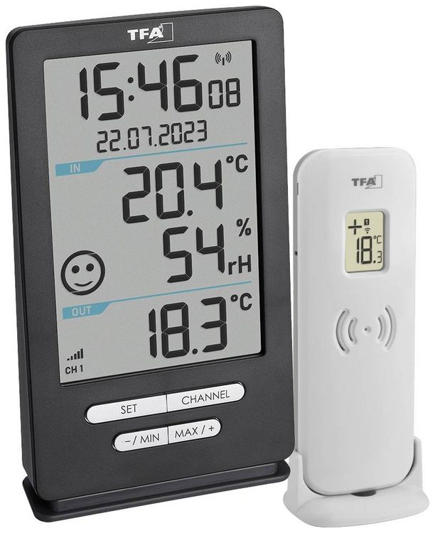 Produktbild: TFA Funk-Thermometer XENA HOME