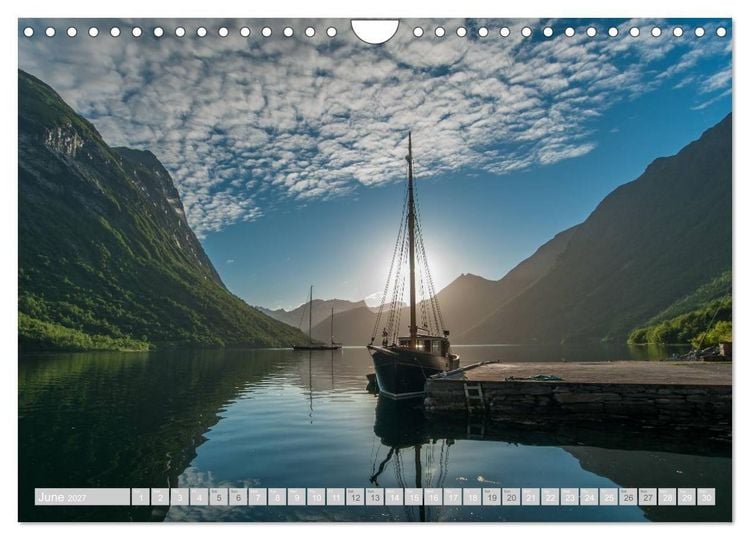 Produktbild: Norway / UK-Version (Wall Calendar 2027 DIN A4 landscape), CALVENDO 12 Month Wall Calendar