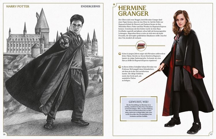 Produktbild: Aus den Filmen zu Harry Potter: Zeichenschule - Zeichne die Zauberwelt Schritt f&uuml;r Schritt