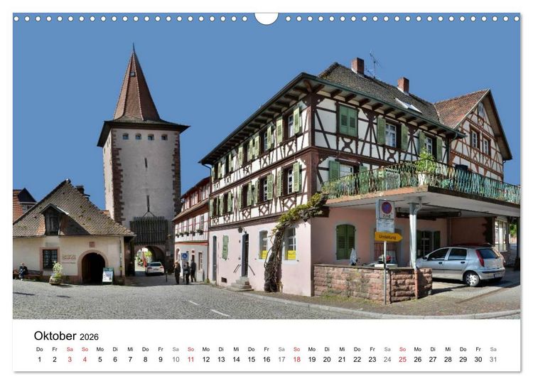Produktbild: Gengenbach - romantisches Kleinod im Schwarzwald (Wandkalender 2026 DIN A3 quer), CALVENDO Monatskalender