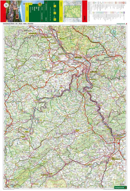 Produktbild: Freytag & berndt Freizeitkarte Rhein - Ahr - Mosel 1:140.000