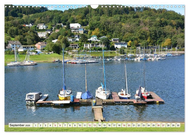 Produktbild: Rurberg und Woffelsbach - Leben wo andere Urlaub machen, in der Eifel (Wandkalender 2026 DIN A3 quer), CALVENDO Monatskalender