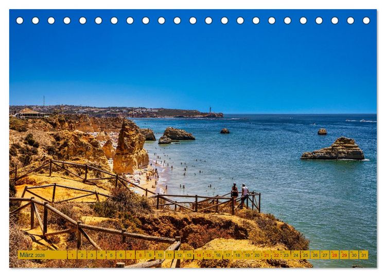 Produktbild: Algarve pur (Tischkalender 2026 DIN A5 quer), CALVENDO Monatskalender