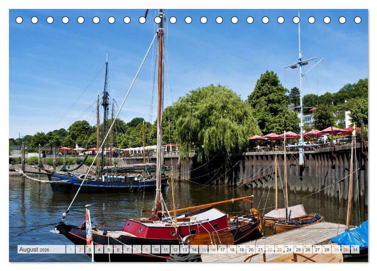 Produktbild: Hansestadt Hamburg (Tischkalender 2026 DIN A5 quer), CALVENDO Monatskalender