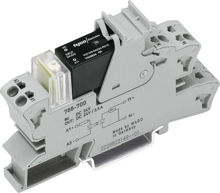 Produktbild: WAGO Halbleiterrelais 788-700 3.5A Schaltspannung (max.): 24 V/DC 1St.