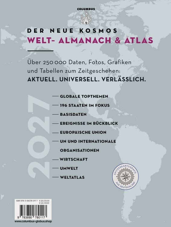 Produktbild: Der neue Kosmos Welt-Almanach & Atlas 2027