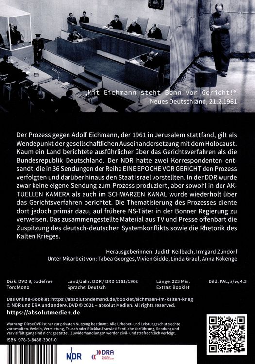 Produktbild: Eichmann im Kalten Krieg