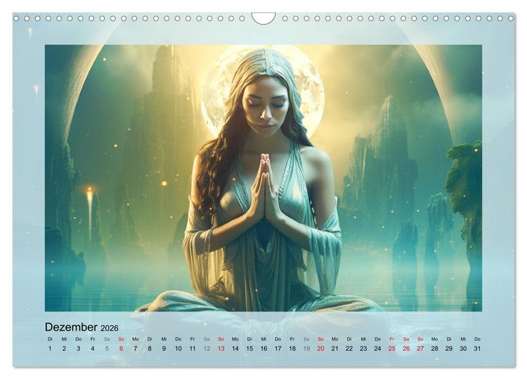 Produktbild: Avalons magische Frauen. Geheimnisvolle und Sagenumwobene Insel (Wandkalender 2026 DIN A3 quer), CALVENDO Monatskalender