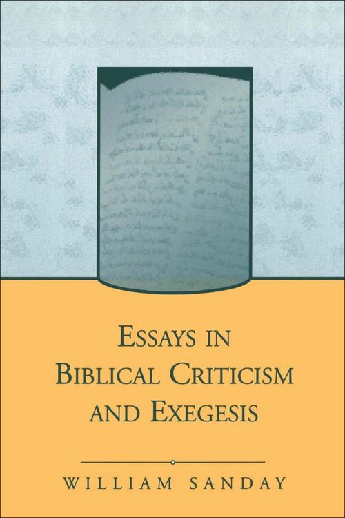 Produktbild: Essays in Biblical Criticism and Exegesis