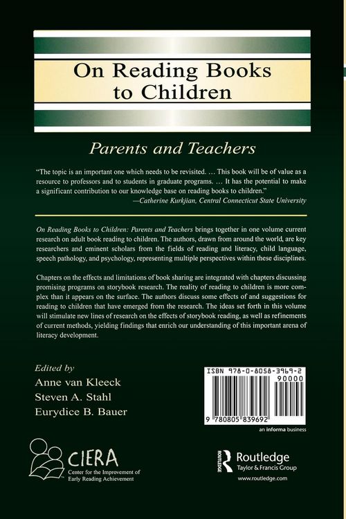 Produktbild: On Reading Books to Children