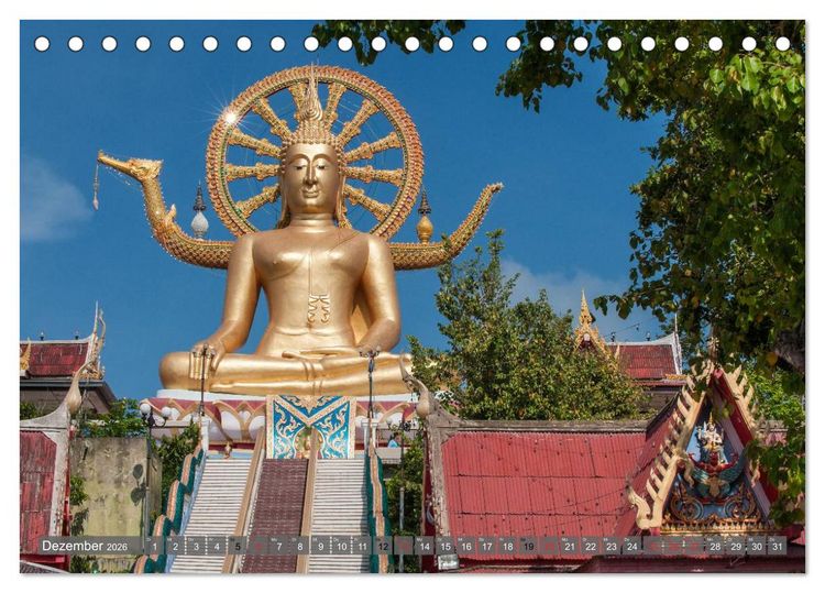 Produktbild: Buddha - Momente der inneren Einkehr (Tischkalender 2026 DIN A5 quer), CALVENDO Monatskalender
