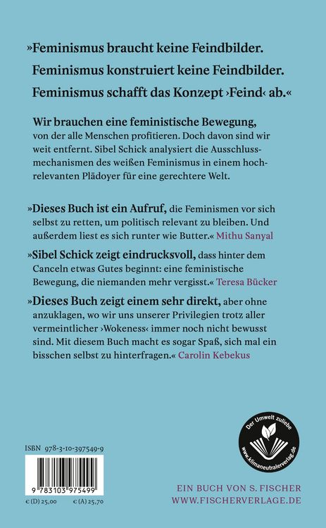 Produktbild: Wei&szlig;en Feminismus canceln