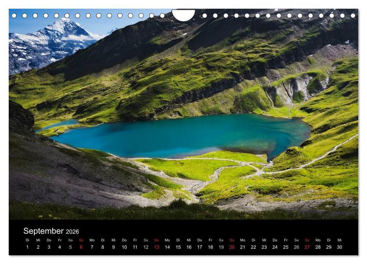 Produktbild: BERNER ALPEN - Natur und Landschaften (Wandkalender 2026 DIN A4 quer), CALVENDO Monatskalender