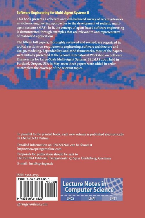 Produktbild: Software Engineering for Multi-Agent Systems II