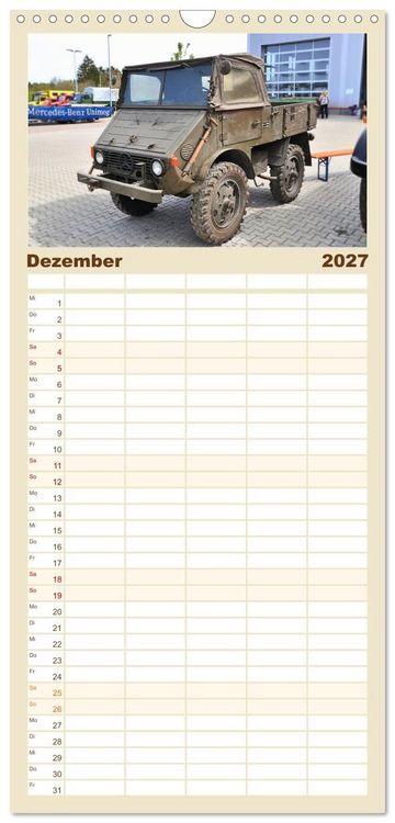 Produktbild: Familienplaner 2027 - Universalmotorger&auml;te Eine Stern-Parade mit 5 Spalten (Wandkalender, 21 x 45 cm) CALVENDO