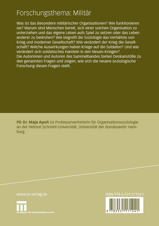 Produktbild: Forschungsthema: Milit&auml;r