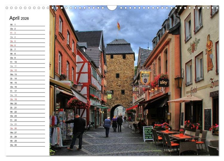 Produktbild: Die sch&ouml;nsten Orte der Eifel - Ahrweiler (Wandkalender 2026 DIN A3 quer), CALVENDO Monatskalender