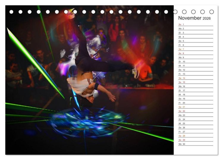 Produktbild: Break Dance B-boys & B-girls (Tischkalender 2026 DIN A5 quer), CALVENDO Monatskalender