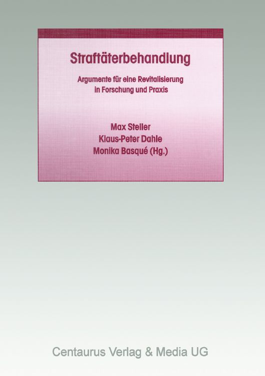 Produktbild: Straft&auml;terbehandlung