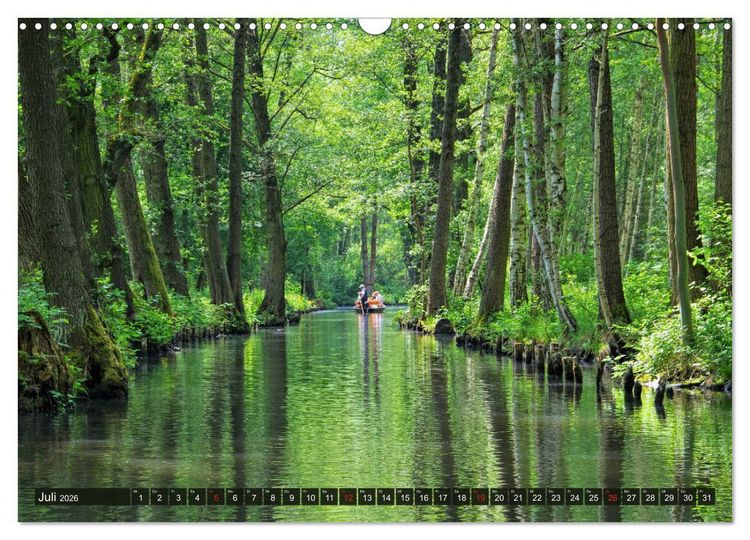 Produktbild: Spreewald - Malerische Kulturlandschaft in Brandenburg (Wandkalender 2026 DIN A3 quer), CALVENDO Monatskalender