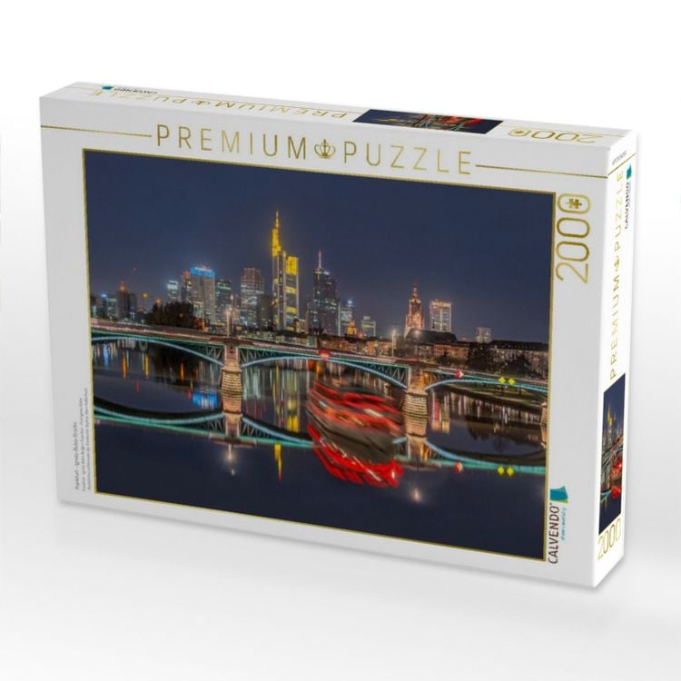 Produktbild: CALVENDO Puzzle Frankfurt - Ignatz-Bubis-Br&uuml;cke | 2000 Teile Lege-Gr&ouml;&szlig;e 90x67cm Foto-Puzzle f&uuml;r gl&uuml;ckliche Stunden