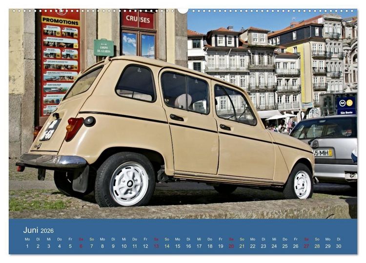 Produktbild: Kultauto aus Frankreich - Renault 4 (hochwertiger Premium Wandkalender 2026 DIN A2 quer), Kunstdruck in Hochglanz