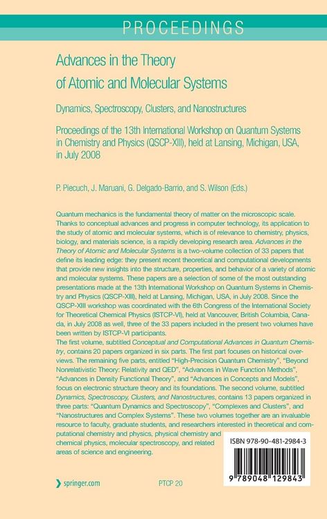 Produktbild: Advances in the Theory of Atomic and Molecular Systems