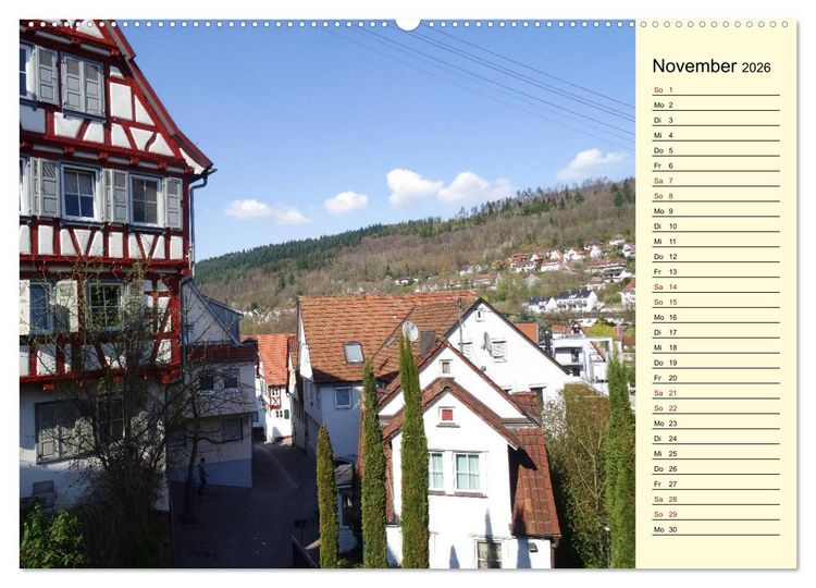 Produktbild: Calw erleben (Wandkalender 2026 DIN A2 quer), CALVENDO Monatskalender