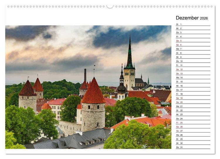 Produktbild: Entdeckungen im Baltikum (Wandkalender 2026 DIN A2 quer), CALVENDO Monatskalender